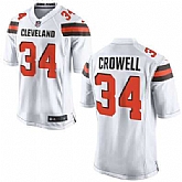 Nike Men & Women & Youth Browns #34 Crowell White Team Color Game Jersey,baseball caps,new era cap wholesale,wholesale hats